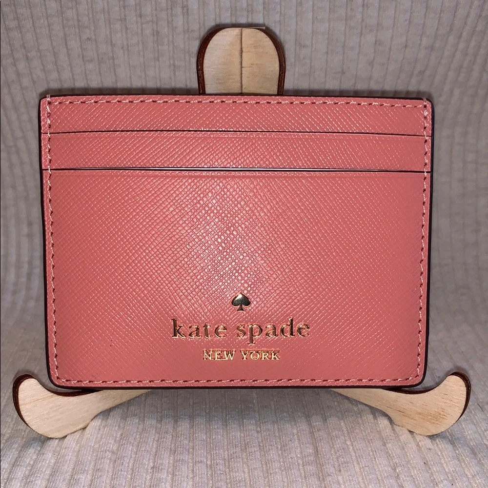 NWT - Kate Spade Madison Small Slim Card Holder in Terracotta Tile - Picture 4 of 16